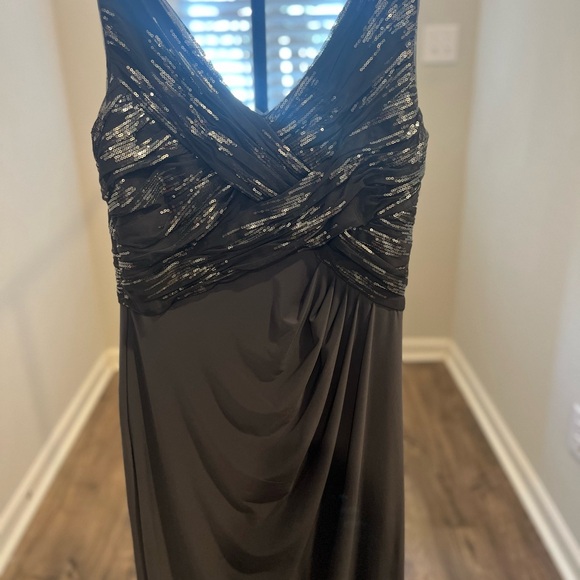 Ralph Lauren Gray Sequin Evening Dress - Picture 3 of 11